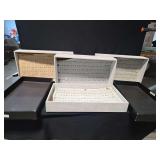 Set of Ring Display Storage Boxes with Slot Inserts