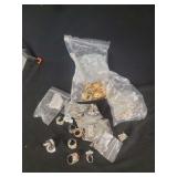 Bagged Assortment of Costume Rings and Earrings