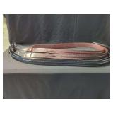 Set of Four Genuine Leather Tooled Belts