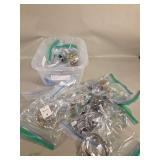Assorted Bangle and Cuff Bracelet Set in Plastic Storage Bin