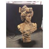 Patinated Bust Sculpture of an 18th Century Noblewoman