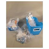Assorted Fashion Jewelry Grouping in Storage Bins