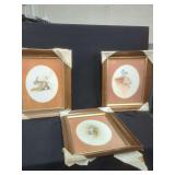 Framed Print Art by Karl E. Karalus and Others, Set of Three