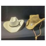 Two Western Hats Including Double SS and Western Express