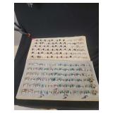 Assorted Ring Display Trays Featuring Various Simulated Gemstones and Metal Settings