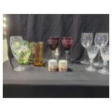 Mixed Decorative Glassware and Tableware Grouping