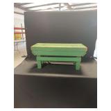 Green Painted Wooden Bench