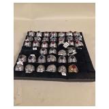 Military Veteran Ring Array with Synthetic Stones