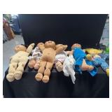 Group of Cabbage Patch Kids Dolls and Accessories