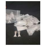 Bulk Lot of Silver-Tone Crystal Drop Earrings