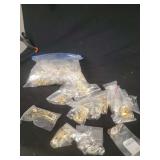 Jewelry Findings with Rhinestones in Resealable Bags