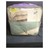 Lush Decor Bloomfield Tie Dye Yellow Gray King 5-Piece Comforter Set