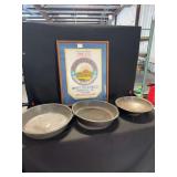 Matchless Self-Rising Flour Advertisement and Three Metal Sifters