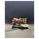 Cast Iron Cow Milking Mechanical Still Bank