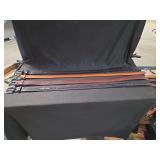Set of Four Genuine Leather Belts Size 32 in Assorted Colors and Tooled Patterns