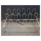 Chrome Wire Three-Tier Plate Rack