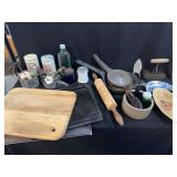 Kitchen Utensils, Cookware, and Glassware Assortment