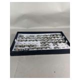 Tray of Assorted Men's Metal Rings