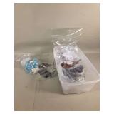 Costume Jewelry Grouping with Turquoise Tone Beaded Necklaces and Statement Pieces
