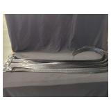 Four Black Embossed Leather Belts Size 46