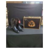 Ariat Women Heritage Roper Black Boots Size 6.5 C Wide with Original Box