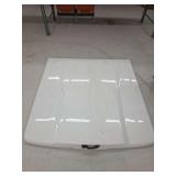 White Hard Tonneau Cover with Black Handle