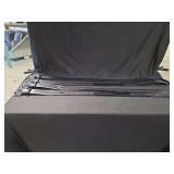 Set of Four Black Embossed Leather Belts Size 38
