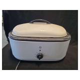 GE Electric Roaster Oven with Triple Compartment Insert