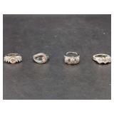 Assorted Sterling Silver and Gemstone Rings