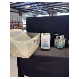 Ultra Defense Sani Smart Hand Sanitizer and Rubbermaid Storage Bin