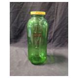 Musselman's Apple Capital Green Glass Measuring Jar