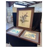 Framed Wildlife Art Prints Including Charles E. Murphy Duck Print