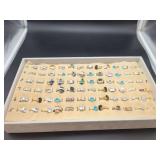 Assorted Ring Display Tray with Sizes Ranging from 5 to 10
