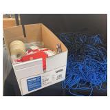 Textile and Cordage Assortment in Cardboard Box
