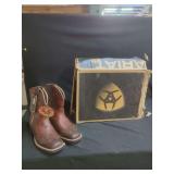 Ariat Fatbaby Square Toe Western Boots Size 9B with Original Box