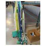 Assorted Cleaning Tools and Mops with Dustpans