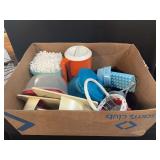 Assorted Kitchenware and Household Plastics Grouping