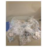 Assorted Fashion Jewelry in Plastic Container