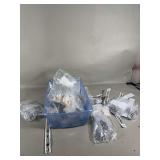 Assorted Watch Bracelets and Jewelry Components in Storage Bin