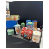Decorative Metal Tin Canisters and Containers
