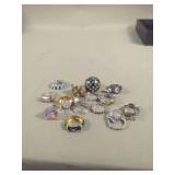Assorted Fashion Rings Size 7