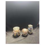 Three Jars of Assorted Sewing Buttons