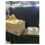 Medical Examination Gloves and Ceramic Basin with Tray