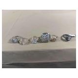 Group of Six Fashion Rings Size 9