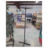 Black Metal Two-Tier Spinner Retail Display Rack
