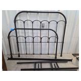 Queen Size Metal Bed Frame with Headboard and Footboard