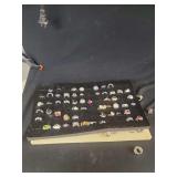 Assorted Fashion Rings in Display Trays