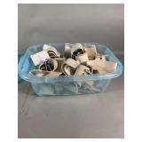 Unsorted Fashion Earring Assortment in Storage Container