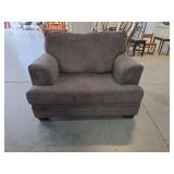 Gray Upholstered Armchair