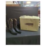 Sonora by Double-H Leather Western Boots Size 9.5B In Box